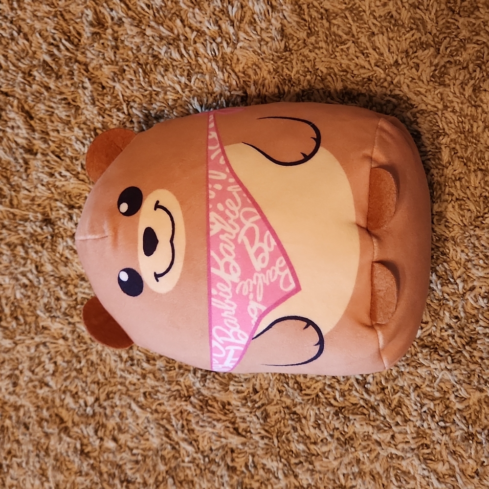 Bear Squishy with Barbie bandana